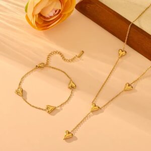 Premium Stainless Steel Jewelry Set | Elegant Anti-Tarnish Everyday Wear Collection