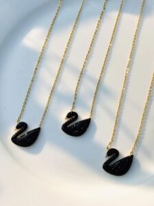 Premium Stainless Steel Swan Necklace | Elegant Anti-Tarnish Everyday Wear Collection